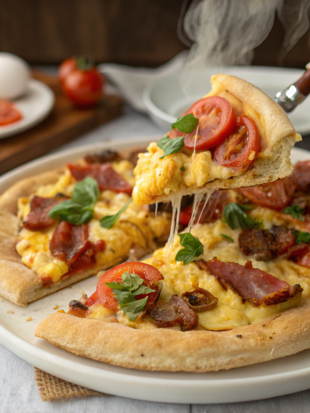 Breakfast Pizza Recipe Serving
