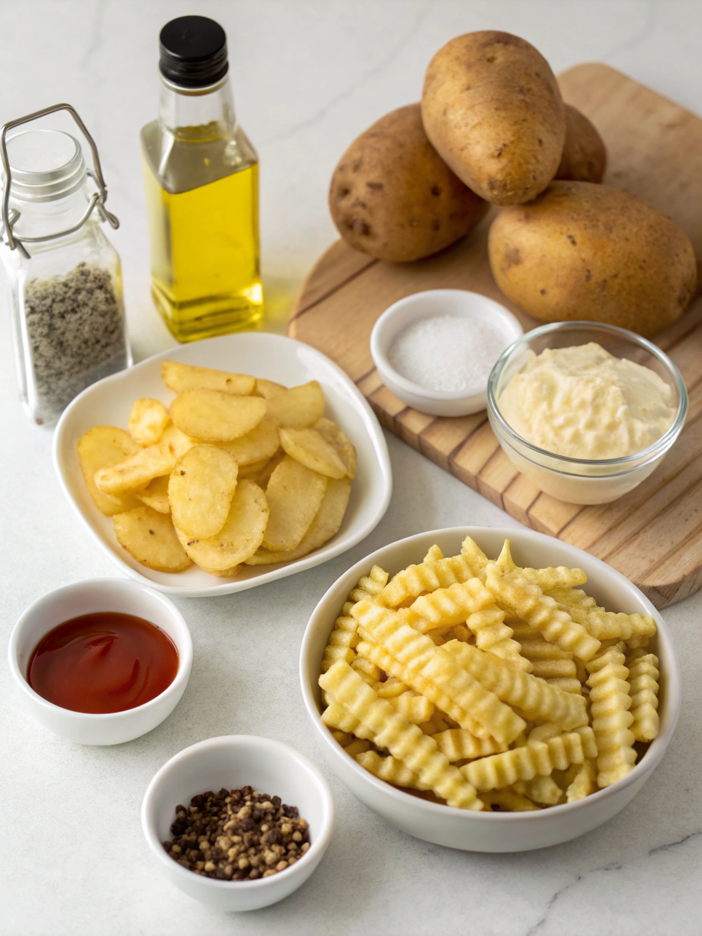 Ingredients for Chick-fil-A waffle fries