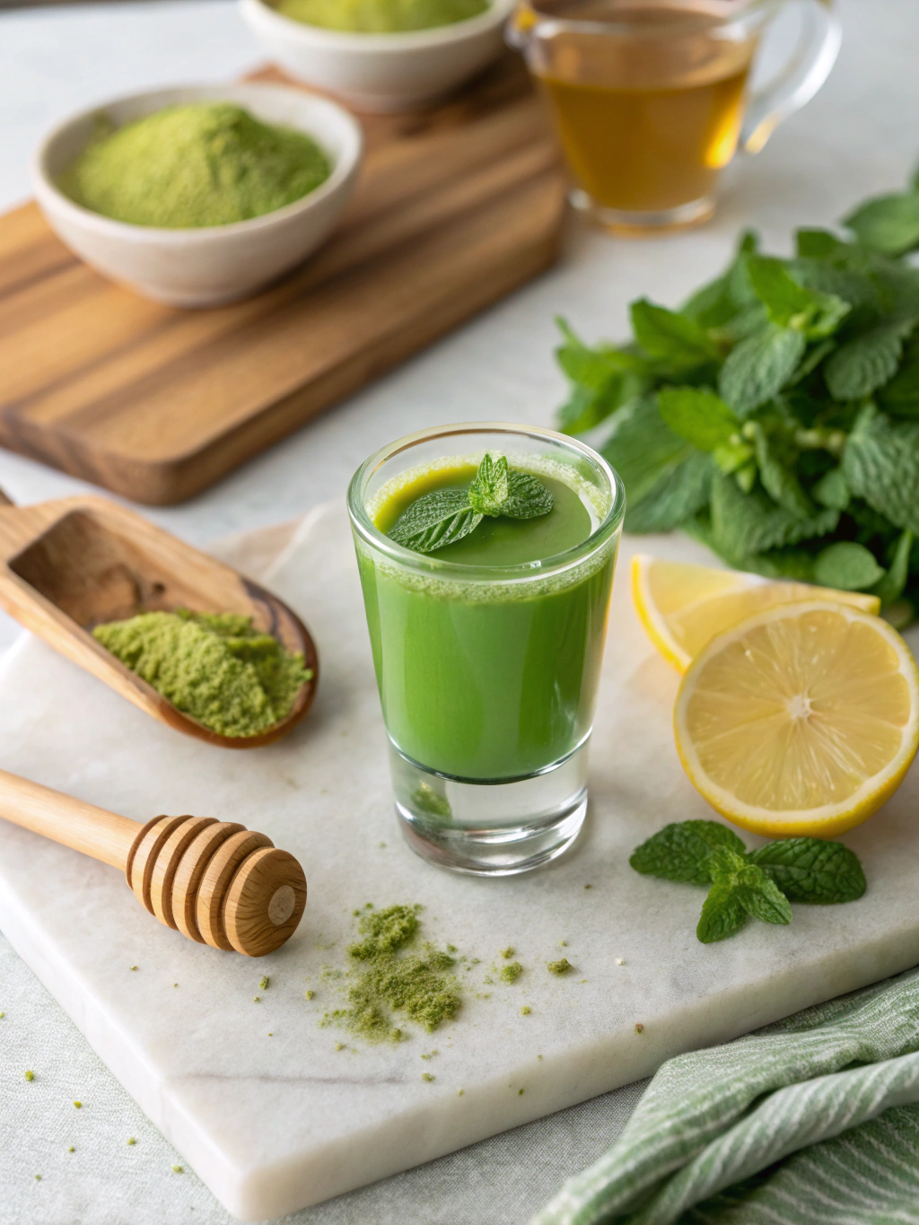 green tea shot recipe