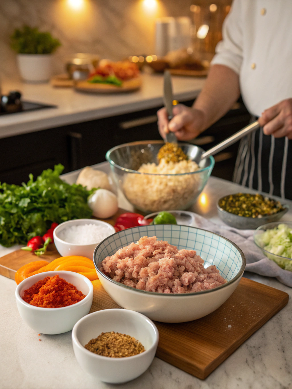 Ground chicken recipes preparation