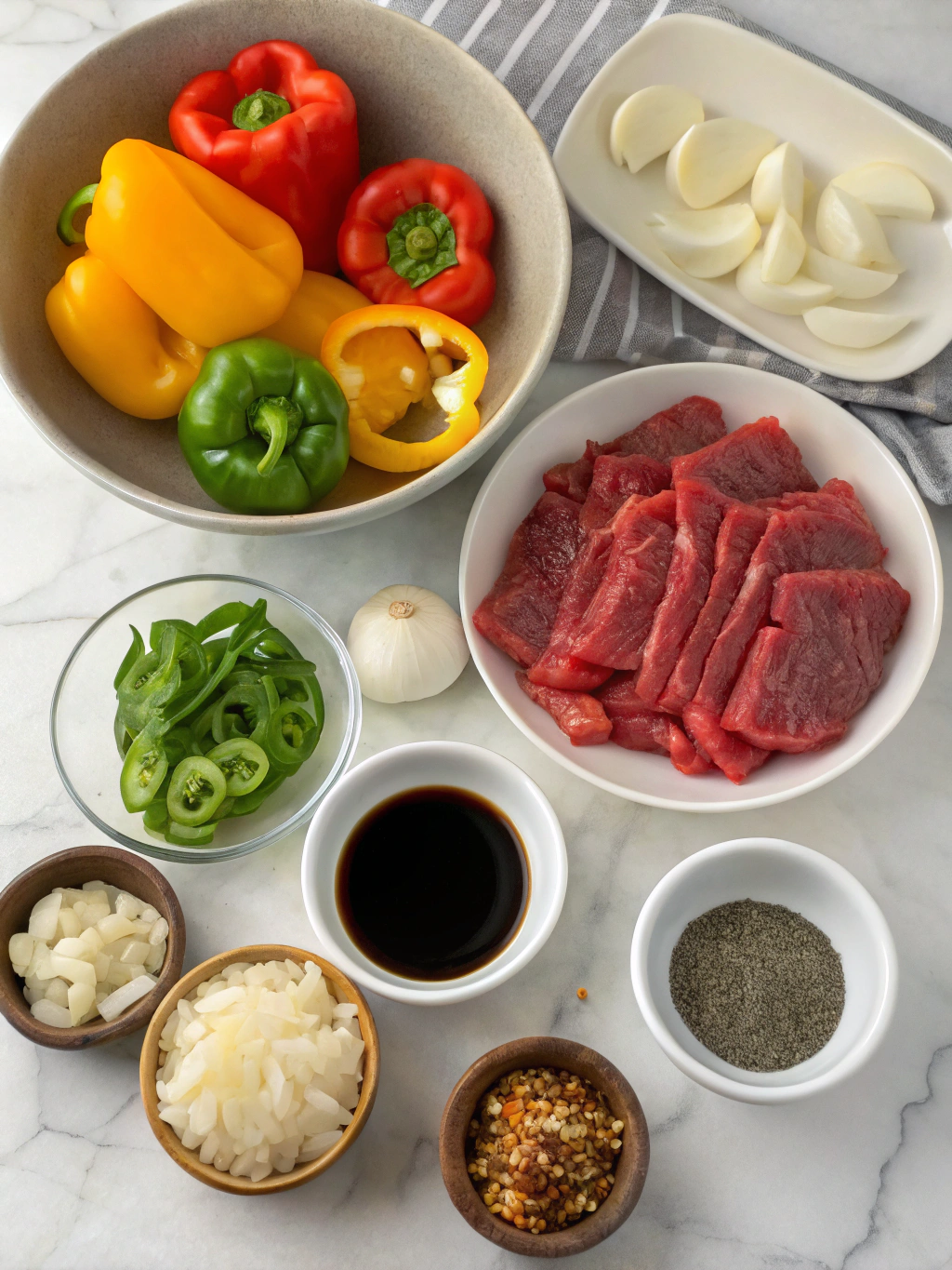 Pepper Steak Recipe Ingredients