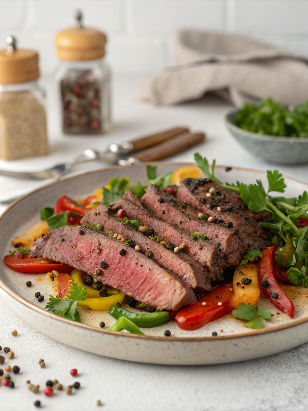Pepper Steak Recipe Serving