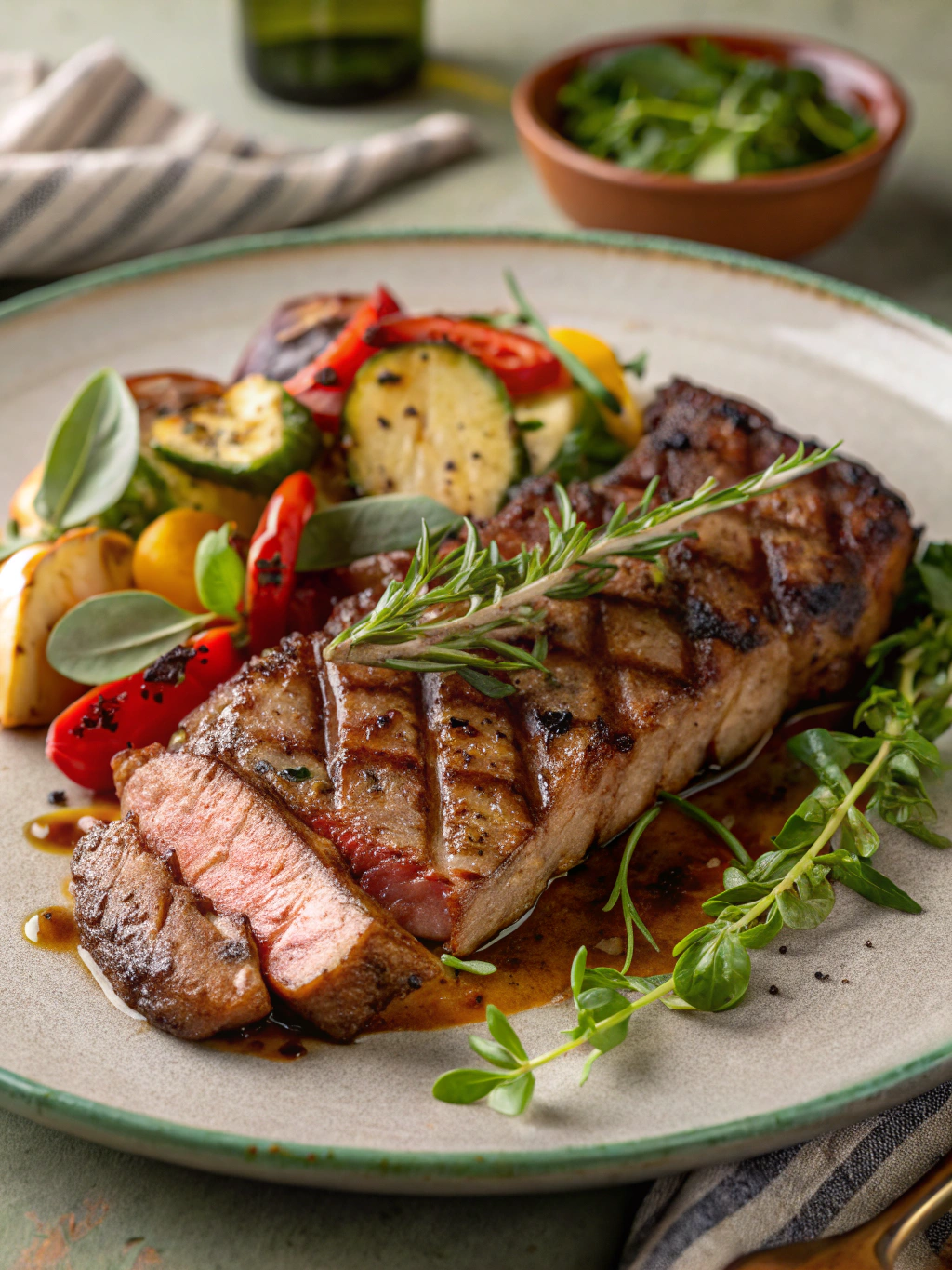 Pork Steak Recipe Serving