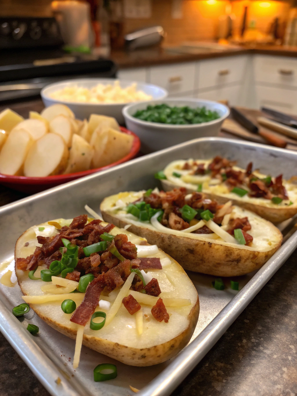 Potato Skins Recipe Preparation
