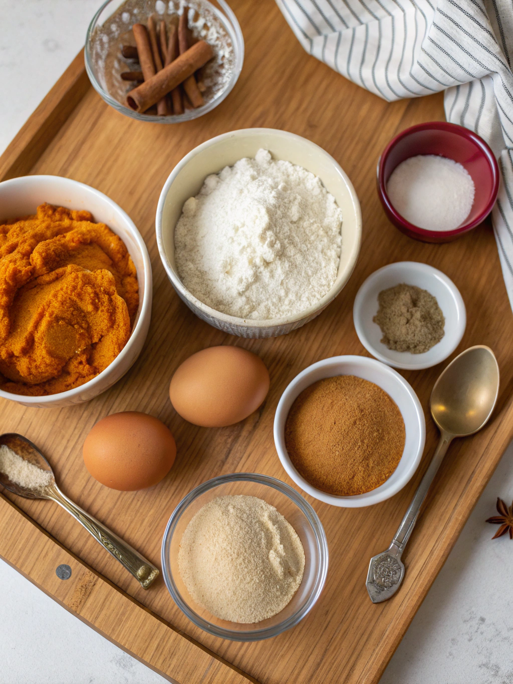 Pumpkin Bars Recipe Ingredients
