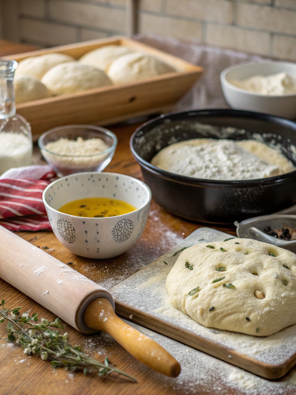 Sourdough Focaccia Preparation