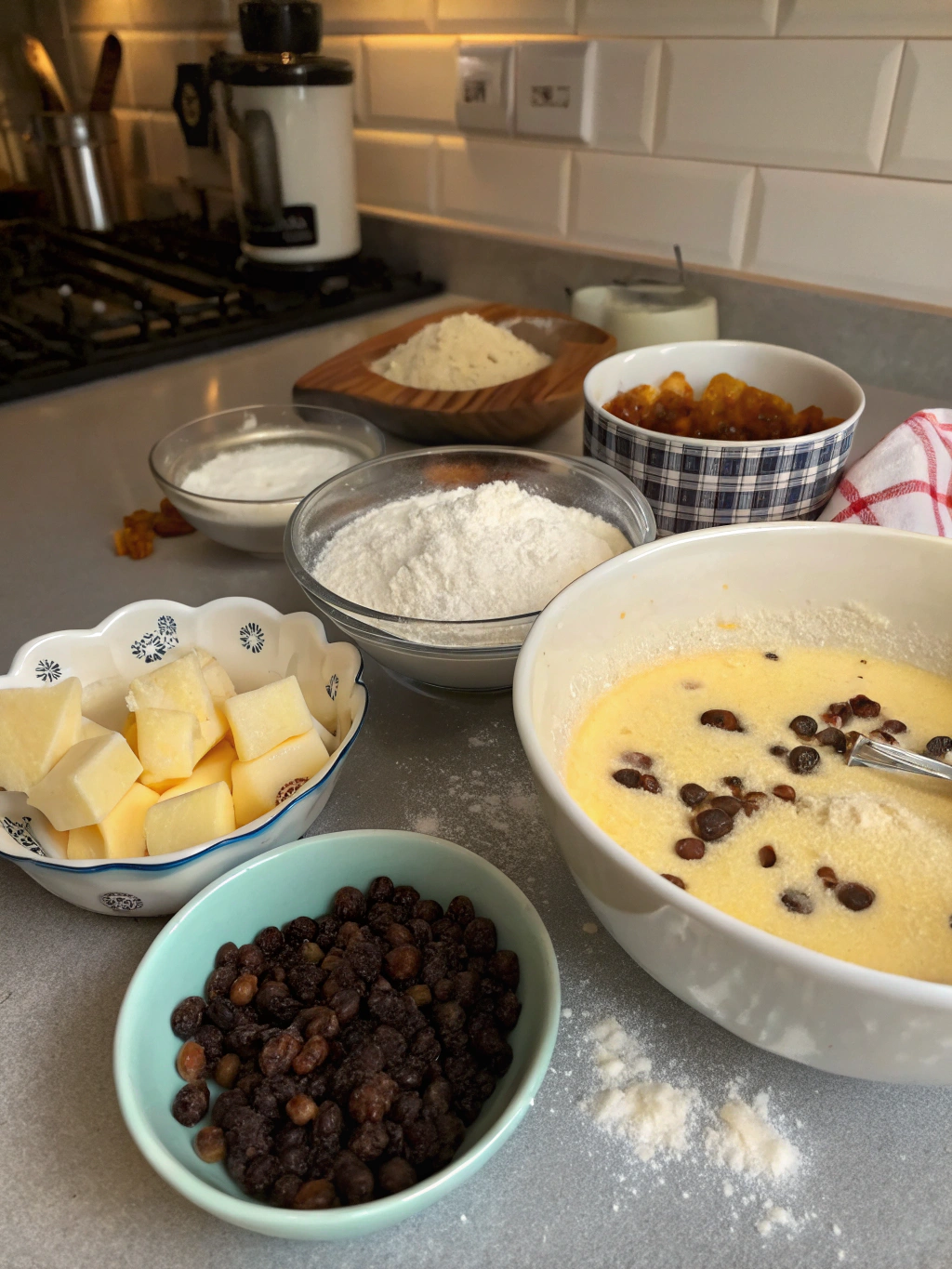 Spotted Dick Preparation