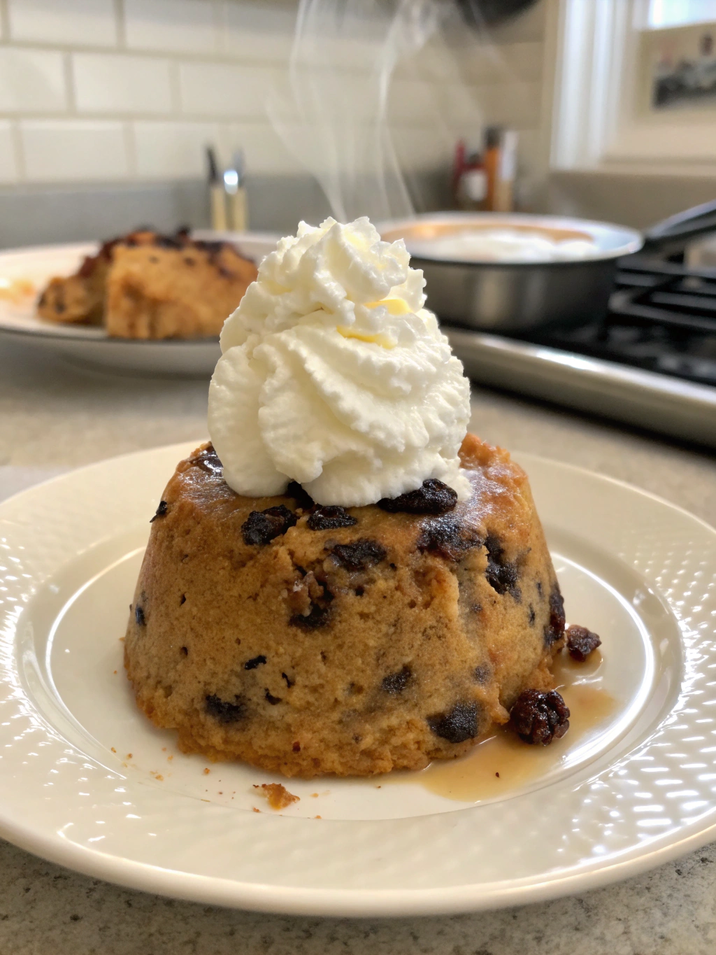 Spotted Dick Serving
