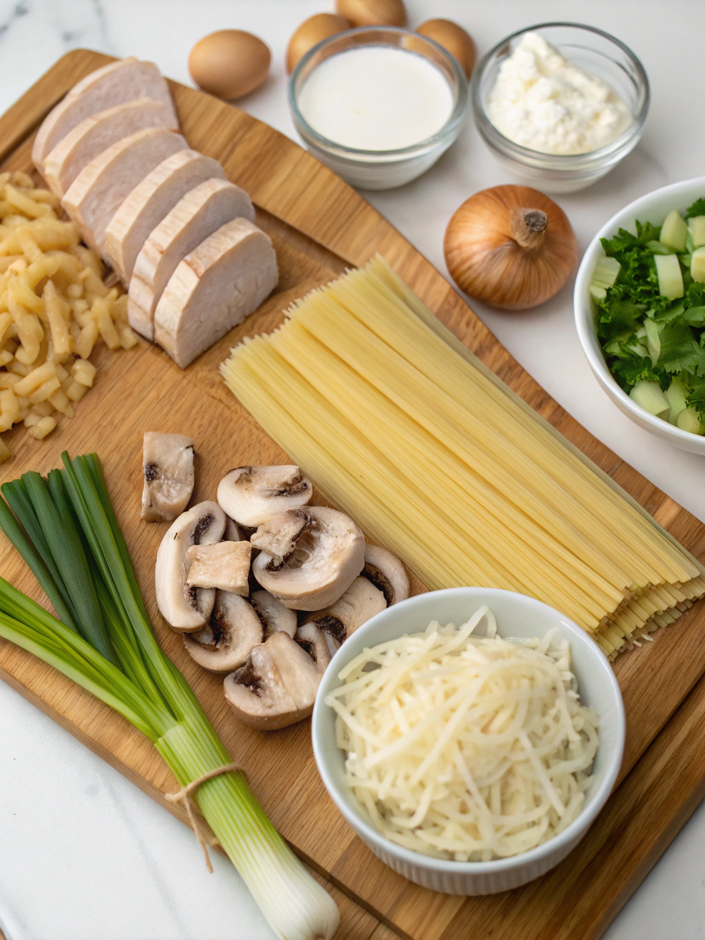Turkey Tetrazzini Ingredients