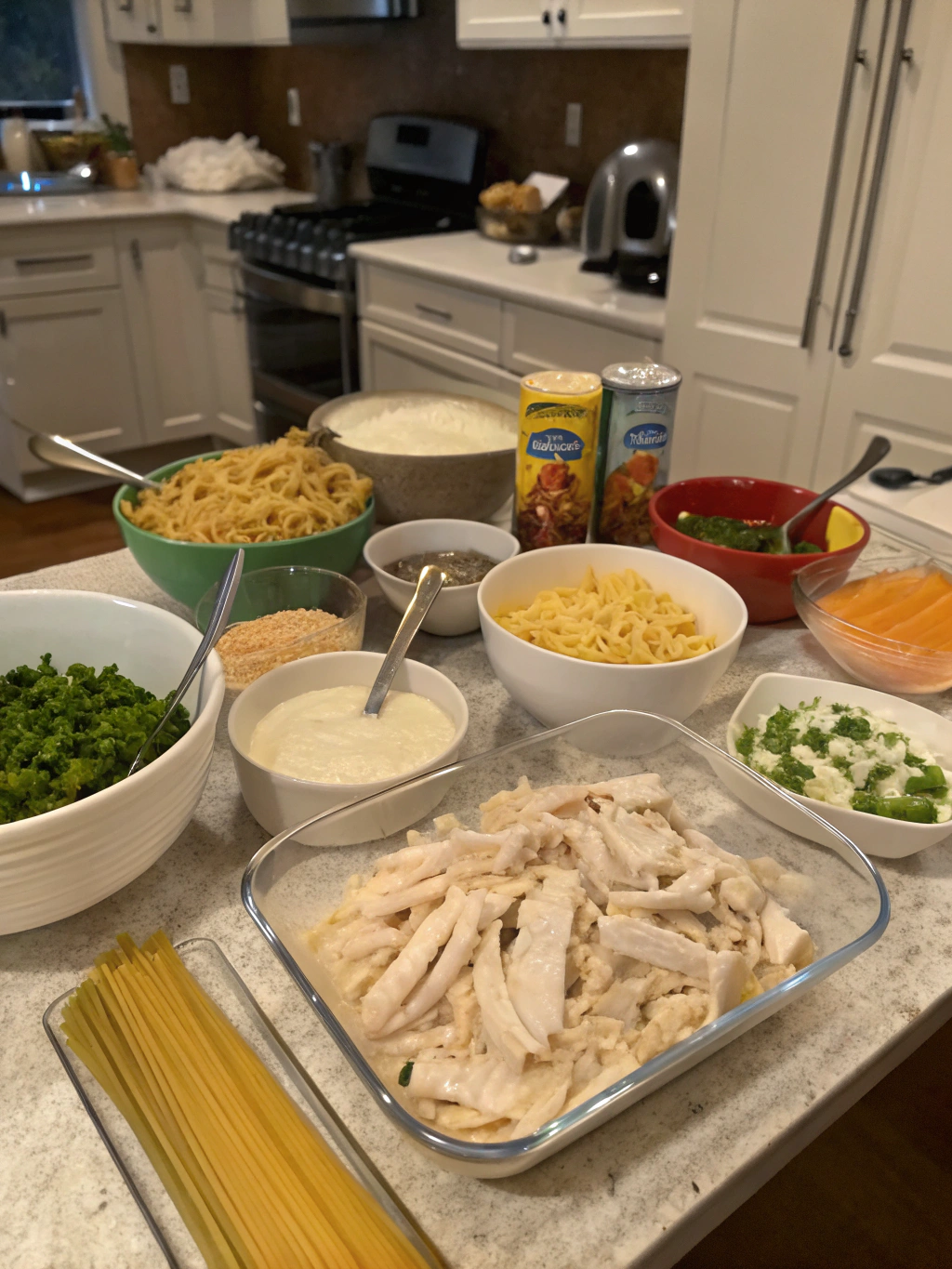 Turkey Tetrazzini Preparation
