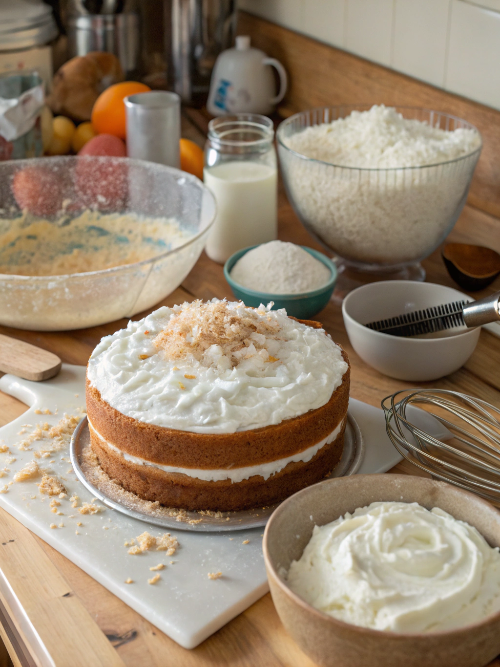 Coconut Cake Preparation