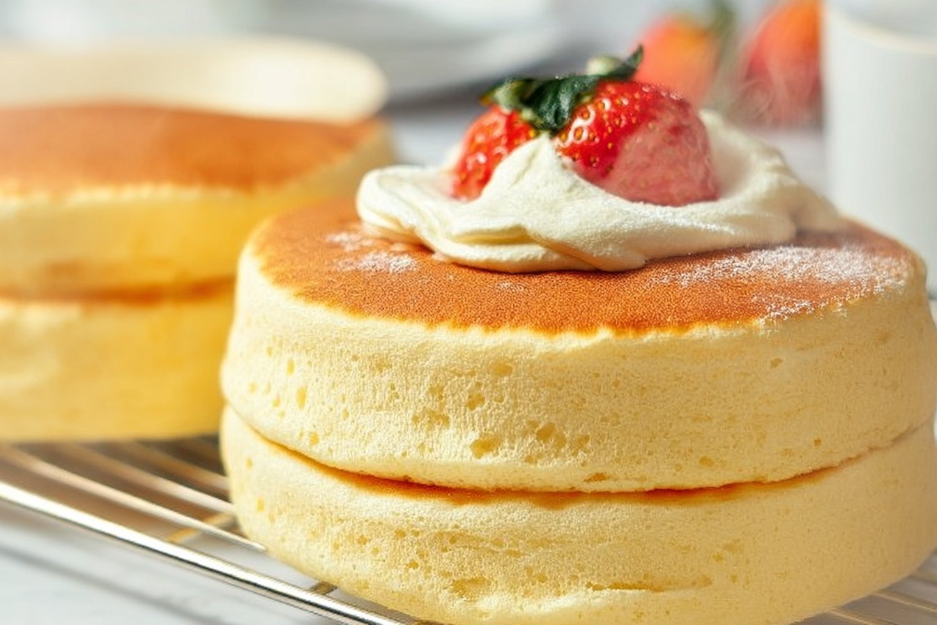 Fluffy Japanese Soufflé Pancakes