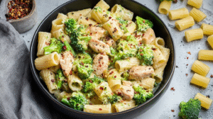 Broccoli pasta chicken