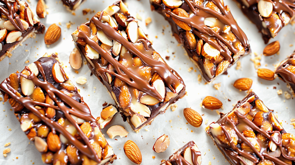 Dark Chocolate and Sea Salt Nut Bars