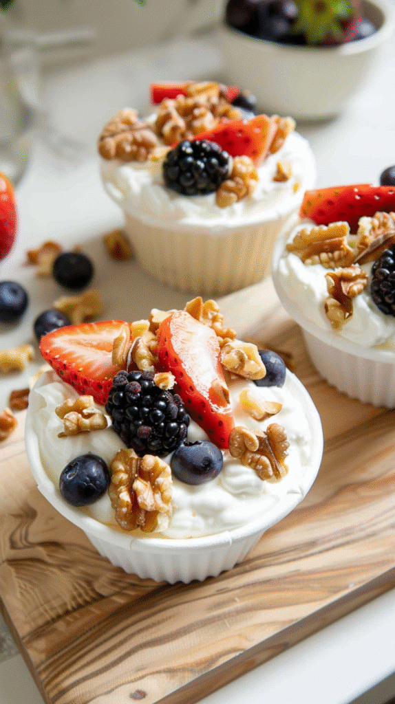 Frozen Yogurt Granola Cups