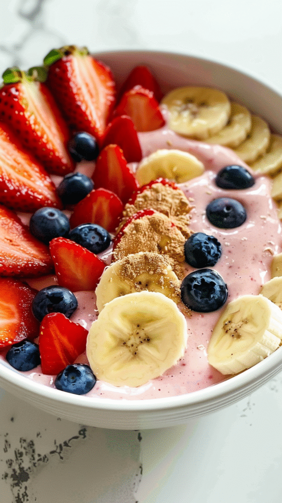 Minute Fruit Smoothie Bowl (with Greek Yogurt)