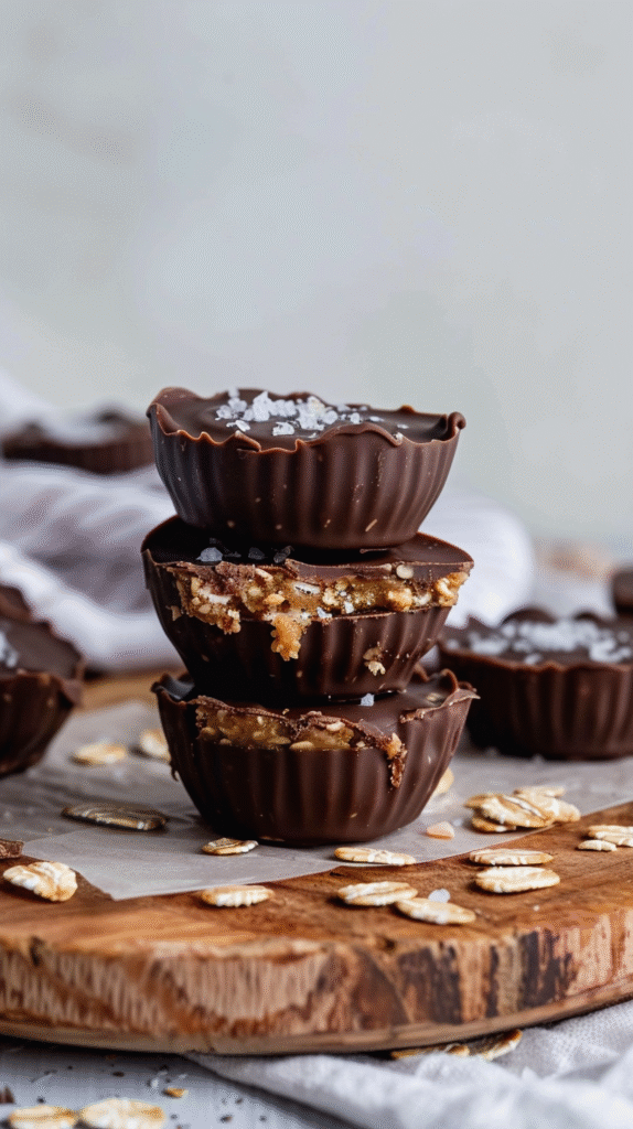 Nutty Dark Chocolate Oatmeal Cups