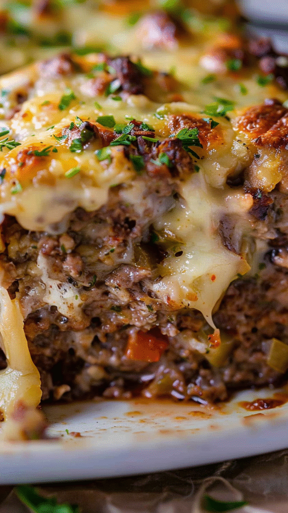 Philly Cheesesteak Meatloaf