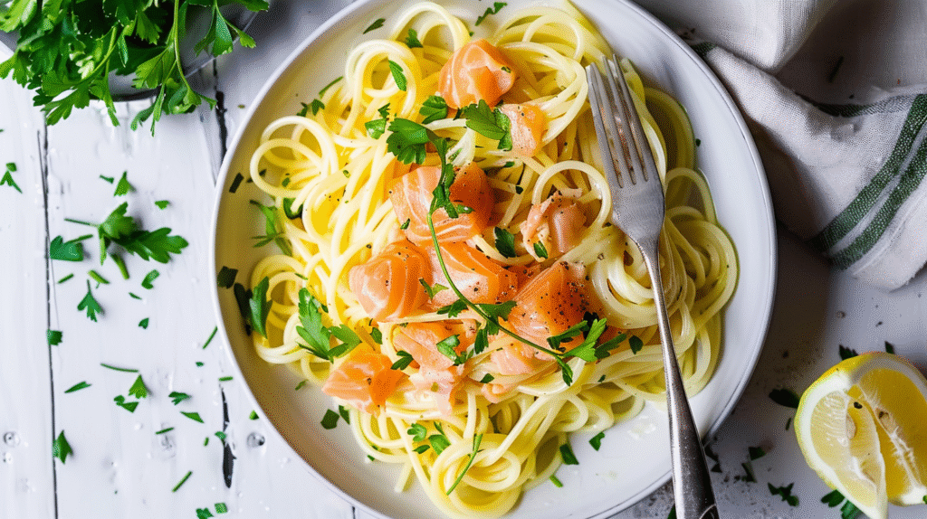 Smoked Salmon Carbonara