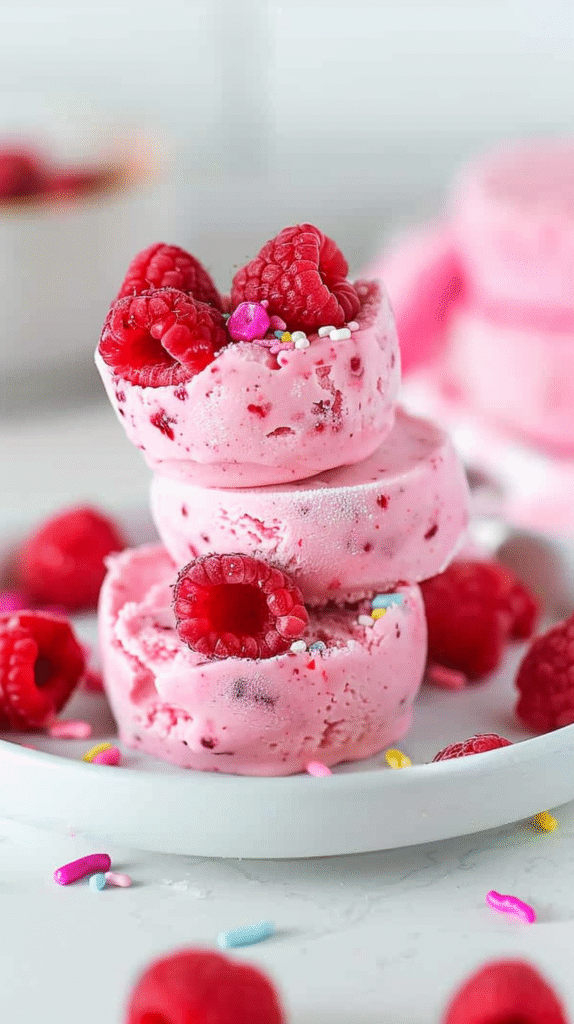 Raspberry Yogurt Bites
