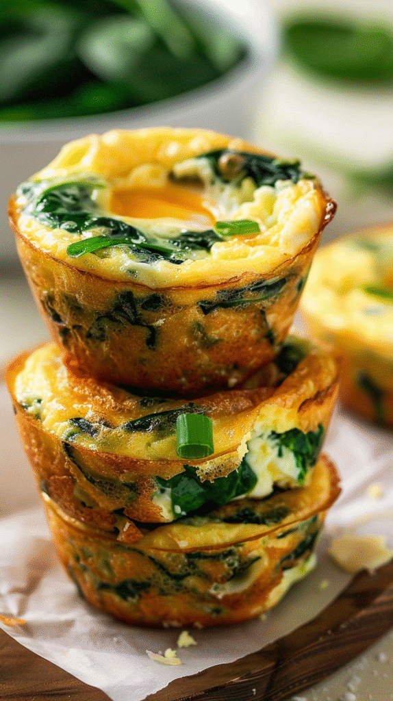 Egg Muffins with Spinach and Feta