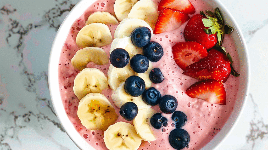 Minute Fruit Smoothie Bowl (with Greek Yogurt)