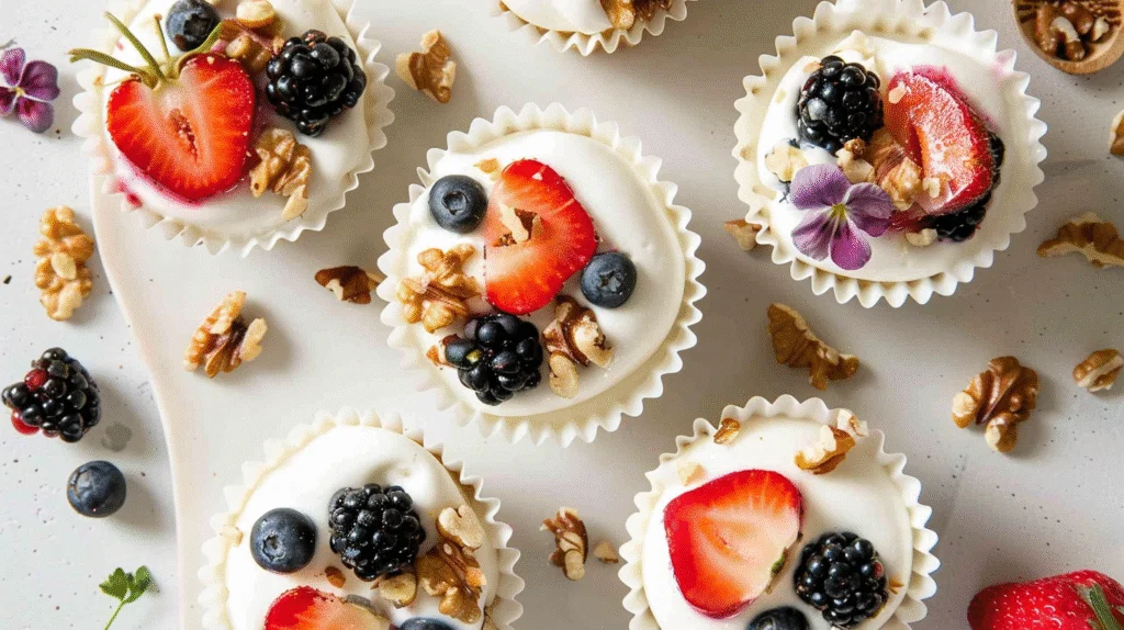 Frozen Yogurt Granola Cups